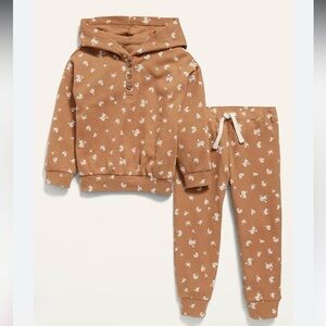 Old Navy Floral Hoodie and Jogger Matching Set- Size 5T